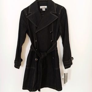 Nine West Denim Peacoat